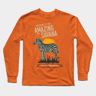 Amazing Savana Zebra Long Sleeve T-Shirt